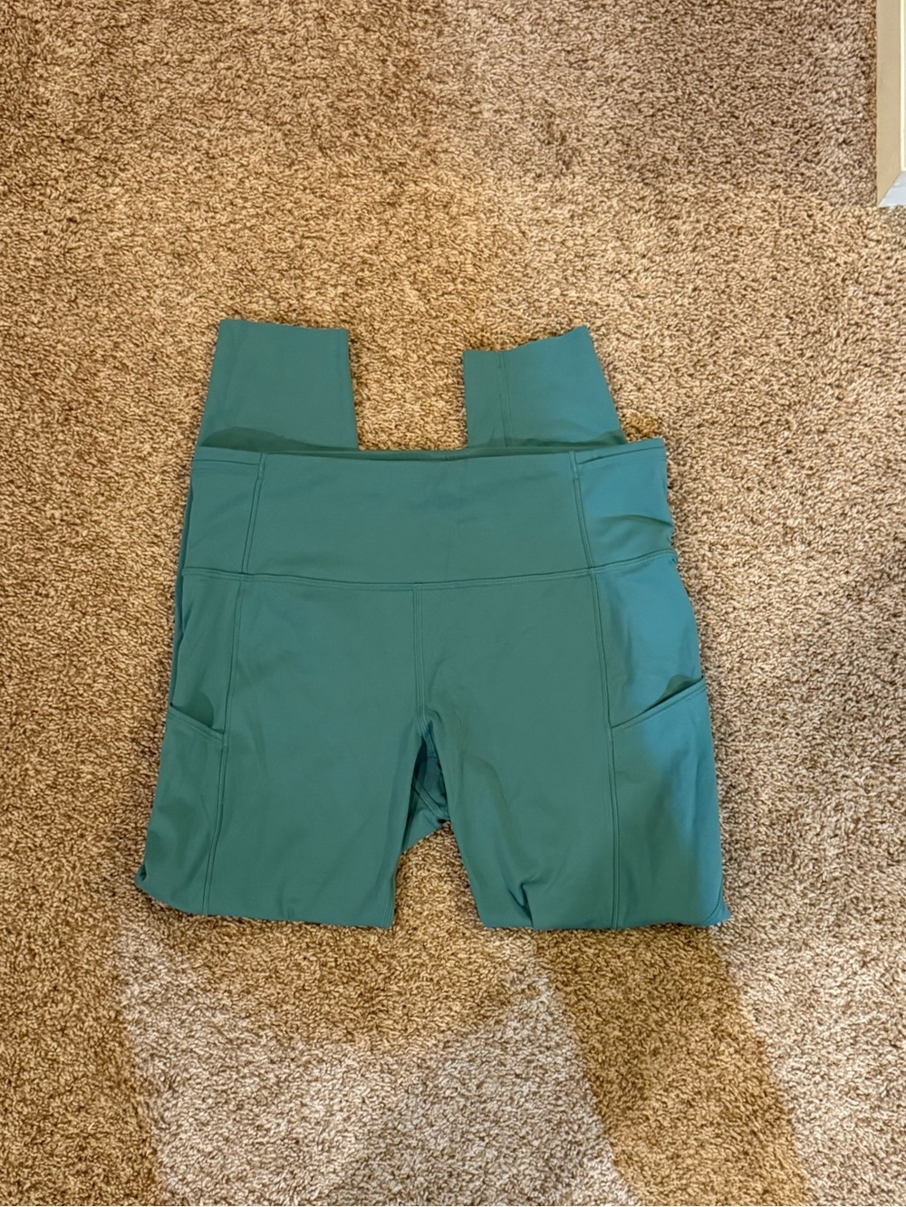 lululemon athletica Teal Mid-Rise Pocket Leggings